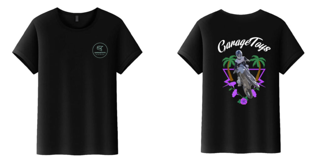 GarageToys Black Flower T-Shirt