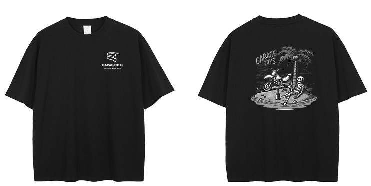 GarageToys Shirt Beach Design Black