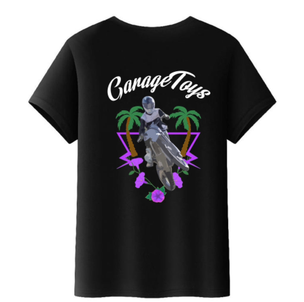 GarageToys Black Flower T-Shirt