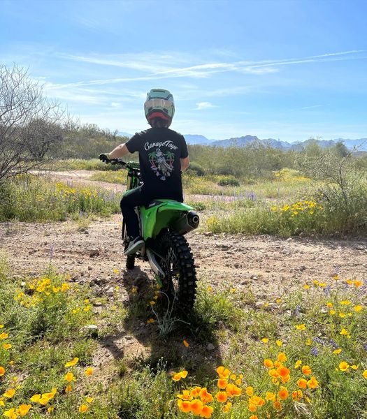 GarageToys Black Flower T-Shirt